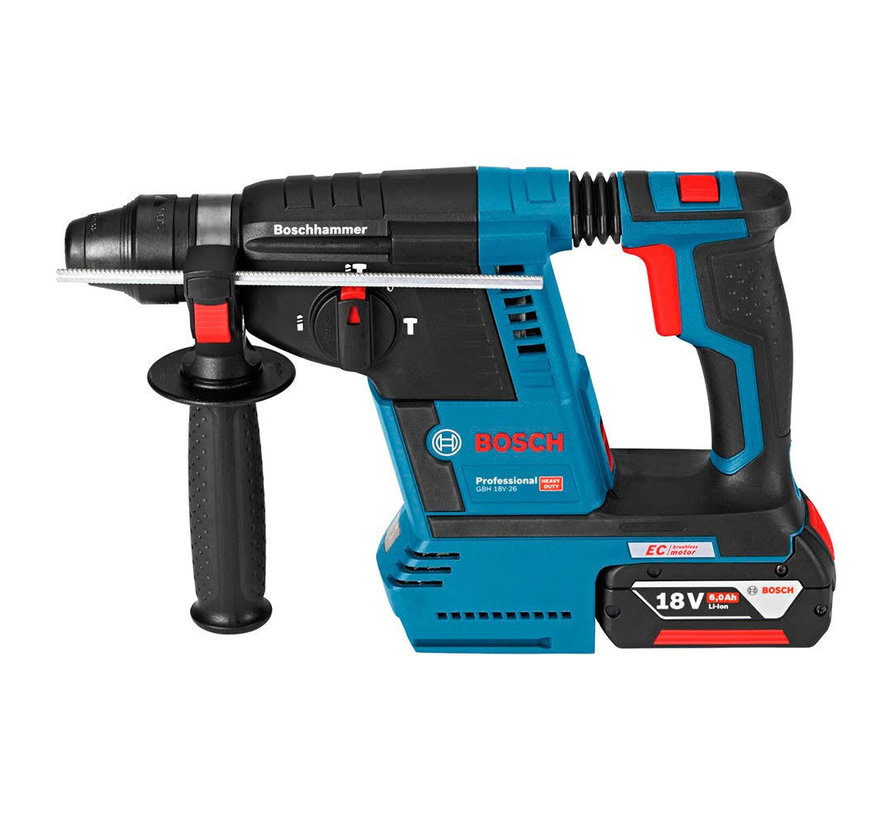 Bosch GBH 18V-26 F 18V Li-Ion Accu SDS-plus combihamer set (2x 5.0Ah accu) in L-Boxx