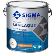 Sigma lak interieur RAL 9010 zijdeglans 2,5 liter