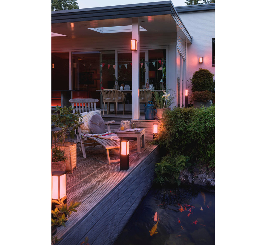 Philips Hue Impress muurlamp White and Color zwart smal