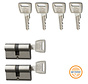 NEMEF veiligheidscilinder NF3+ 30/30 mm SKG 3-sterren gelijksluitend (2 stuks) 132/9p