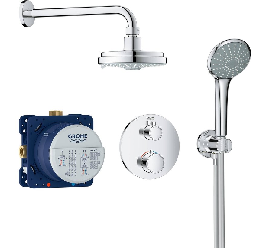 Grohe Grohtherm Inbouw comfortset compleet chroom 34735000