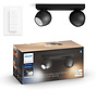 Philips Hue Buckram 2-Spot opbouwspot White Ambiance Zwart