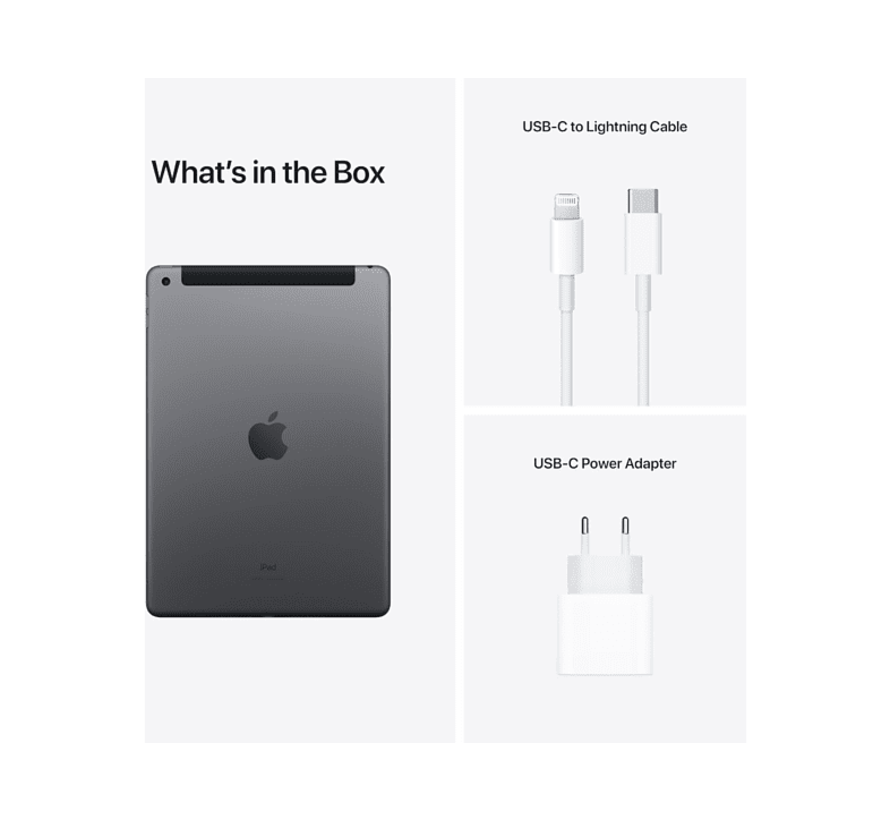 Apple iPad (2021) - 256 GB - Wi-Fi + Cellular - Spacegrijs