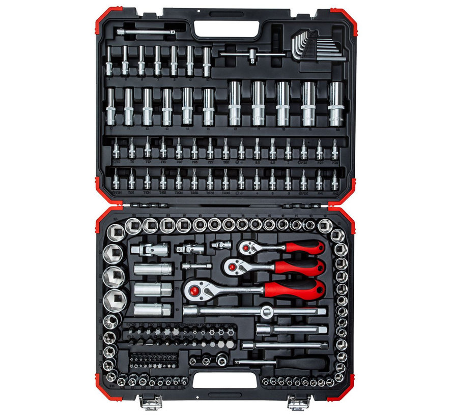 Gedore R45603172 Dopsleutelset 1/4 + 3/8" + 1/2 " 172-Delig