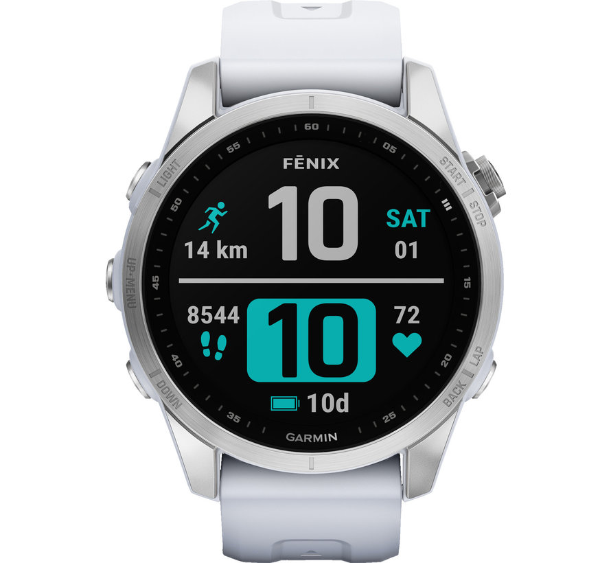 Garmin Fenix 7S Zilver/Wit 42mm