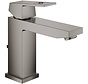 GROHE Eurocube eengreeps wastafelmengkraan M-size, hard graphite geborsteld (mat donkergrijs)