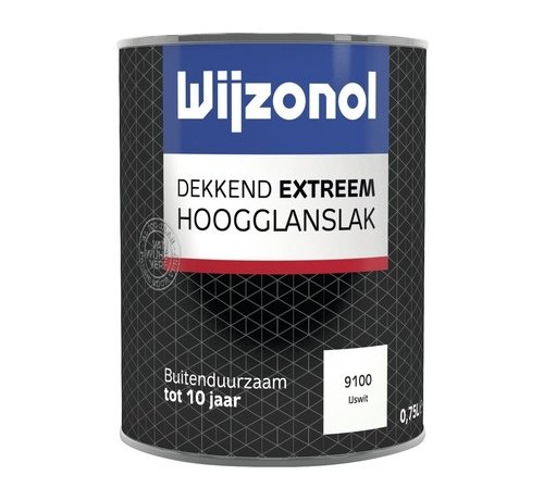 Wijzonol Dekkend Extreem ijswit hoogglans 750 ml