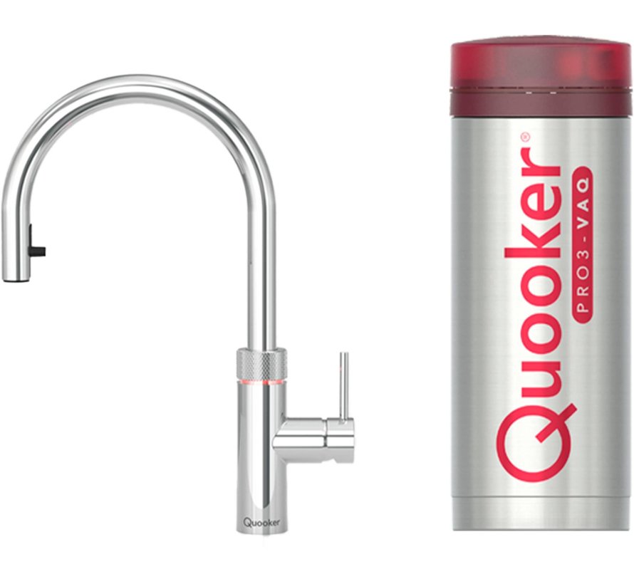 Quooker Flex met PRO3 boiler 3-in-1 kokend water kraan Chroom