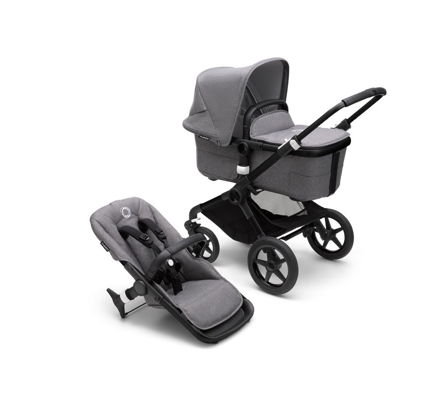 Bugaboo Fox3 Kinderwagen compleet - Black/Grey Melange
