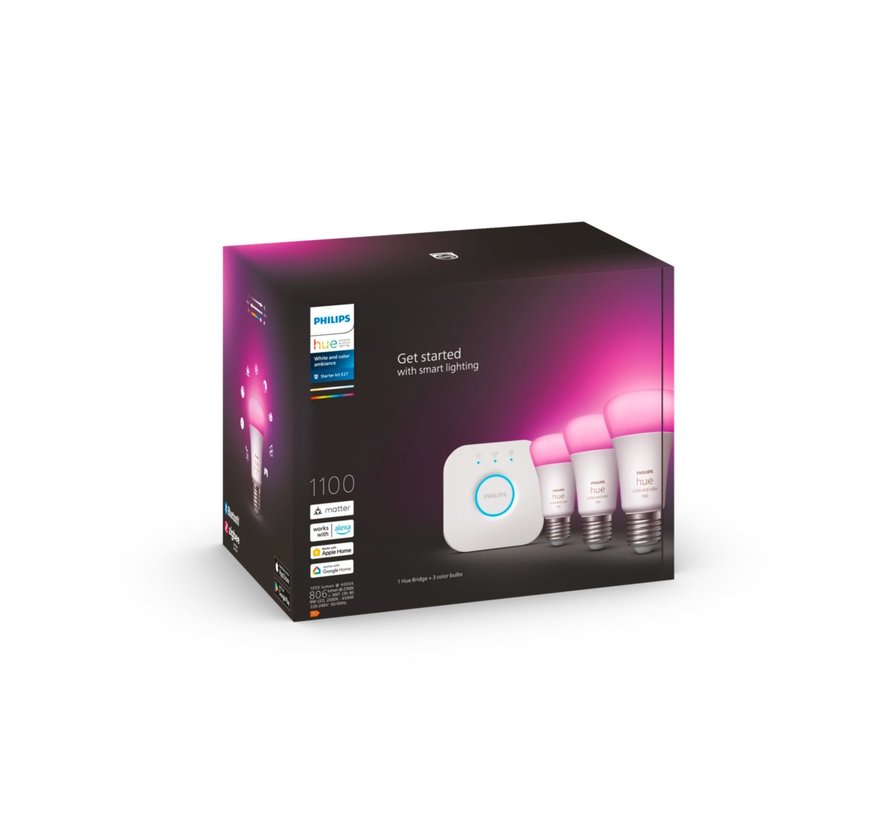 Philips Hue White and Color Ambiance starterkit E27