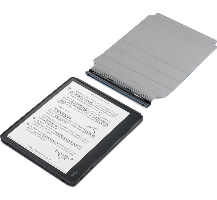 Kobo Elipsa Blauw + Back Cover + Stylus