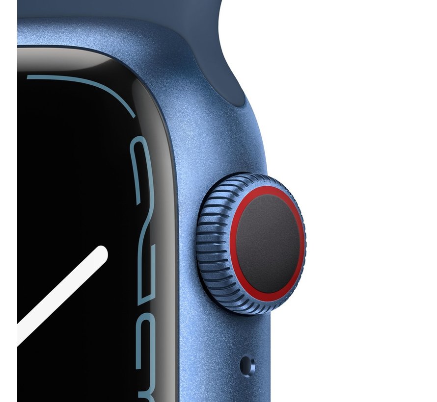 Apple Watch Series 7 4G 41mm Blauw Aluminium Blauwe Sportband