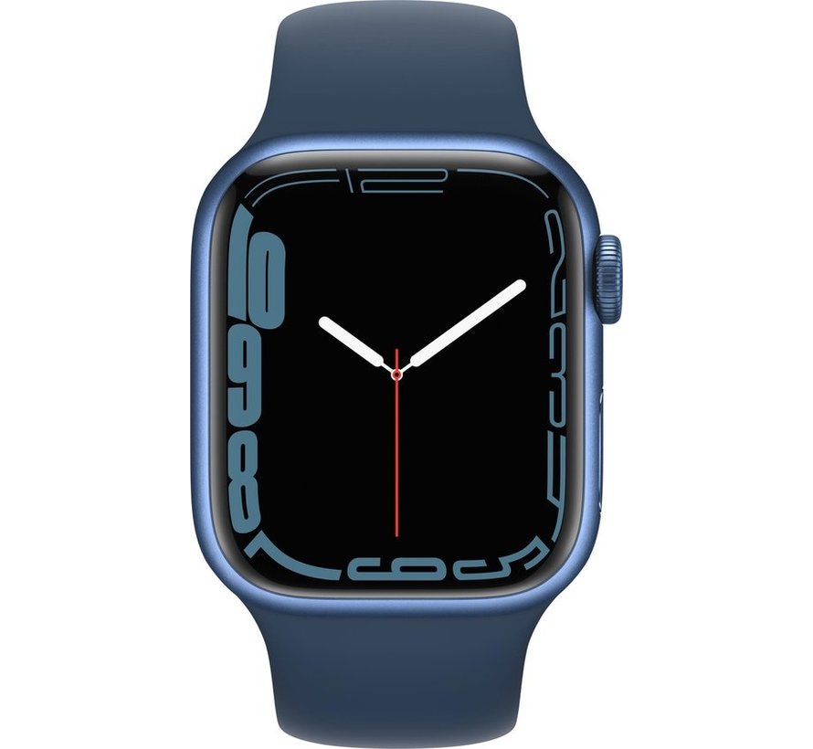 Apple Watch Series 7 4G 41mm Blauw Aluminium Blauwe Sportband