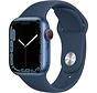 Apple Watch Series 7 4G 41mm Blauw Aluminium Blauwe Sportband