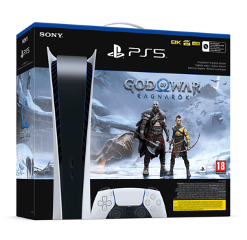 Sony PlayStation 5 Digital Edition + God of War Ragnarök Bundel