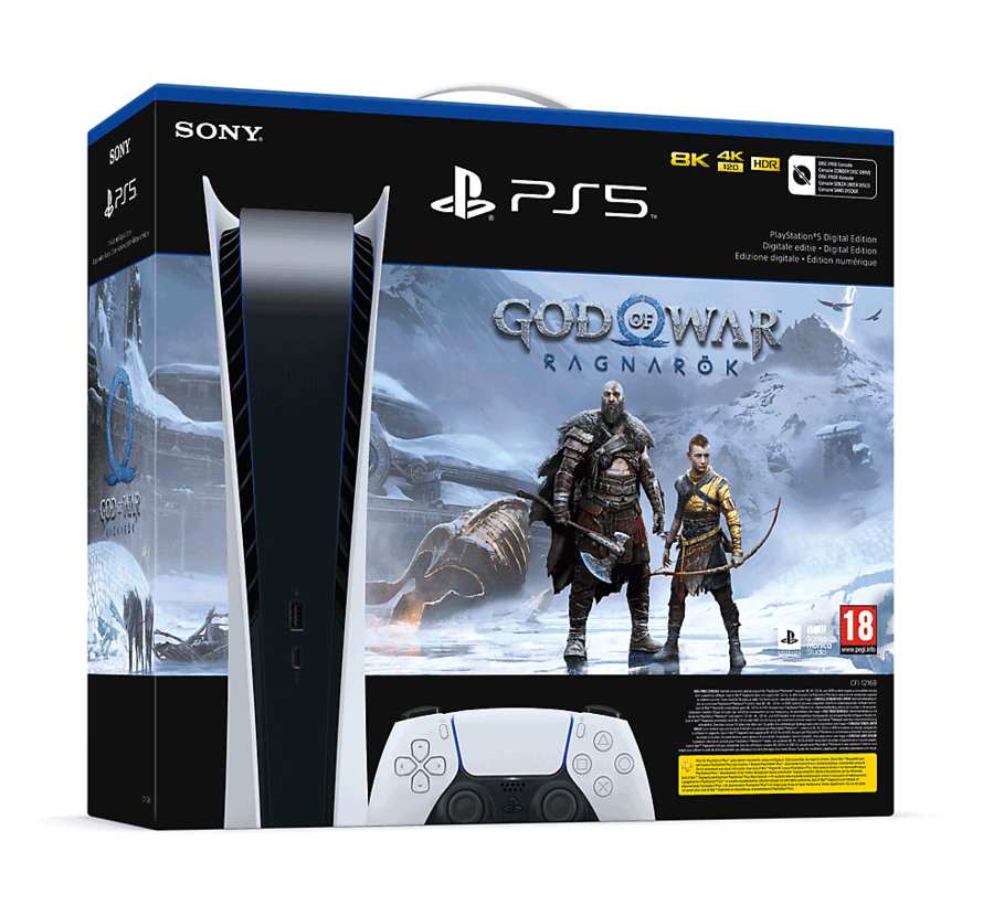 Sony PlayStation 5 Digital Edition + God of War Ragnarök Bundel