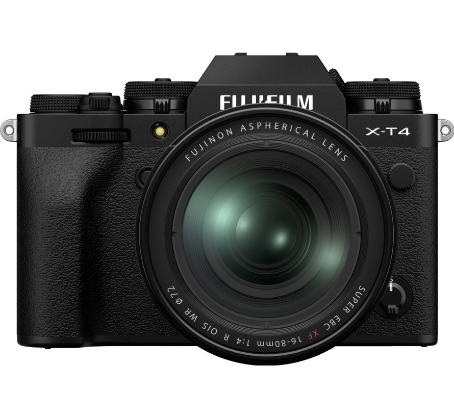 Fujifilm X-T4 Zwart + XF 16-80mm f/4 R OIS WR