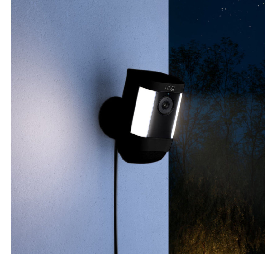 Ring Spotlight Cam Pro Battery Zwart