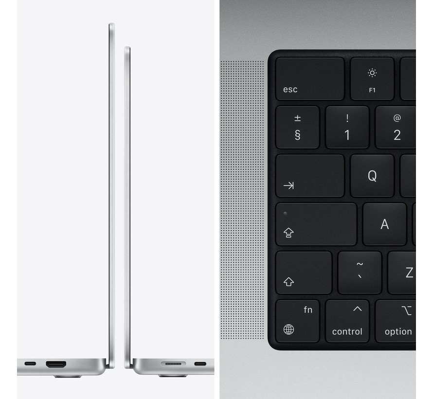 Apple MacBook Pro 14" (2021) M1 Pro (8 core CPU/14 core GPU) 16GB/512GB Zilver Azerty