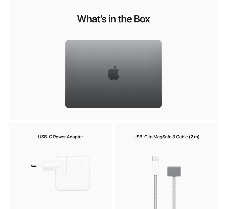Apple MacBook Air (2022) Apple M2 (8 core CPU/8 core GPU) 8GB/256GB Space Gray Azerty