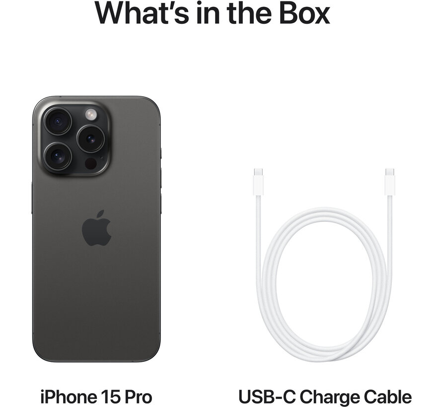 Apple iPhone 15 Pro 256GB Black Titanium - Open box