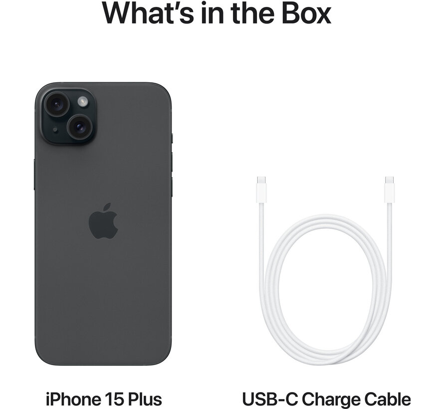 Apple iPhone 15 Plus 128GB Zwart