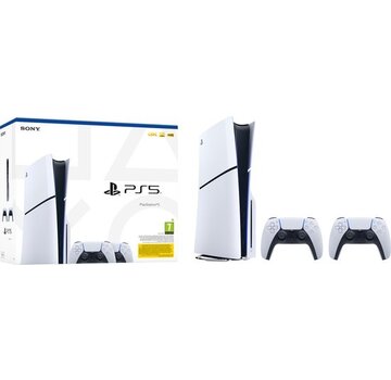 PlayStation 5 - Disc Edition - Slim - 2 DualSense Draadloze Controllers Bundel