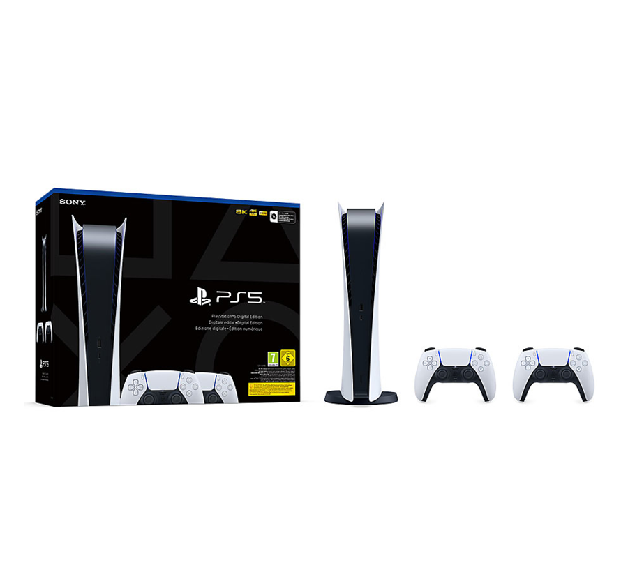 PlayStation 5 - Digital Edition - Slim - 2 DualSense Draadloze Controllers Bundel