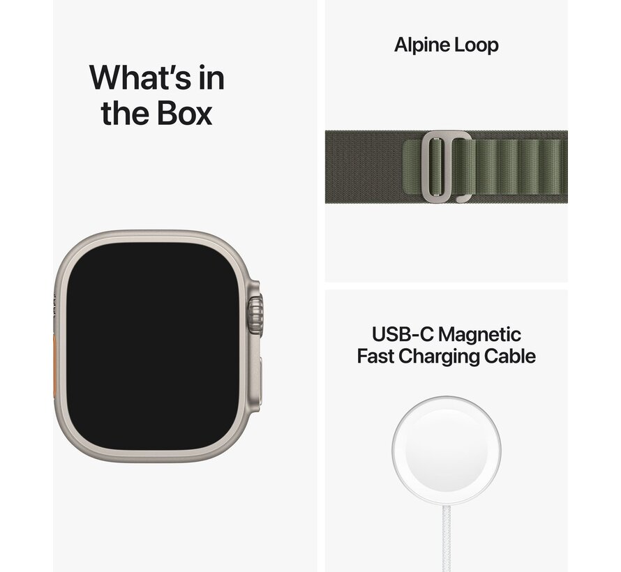 Apple Watch Ultra 4G 49mm Alpine Band Groen Medium