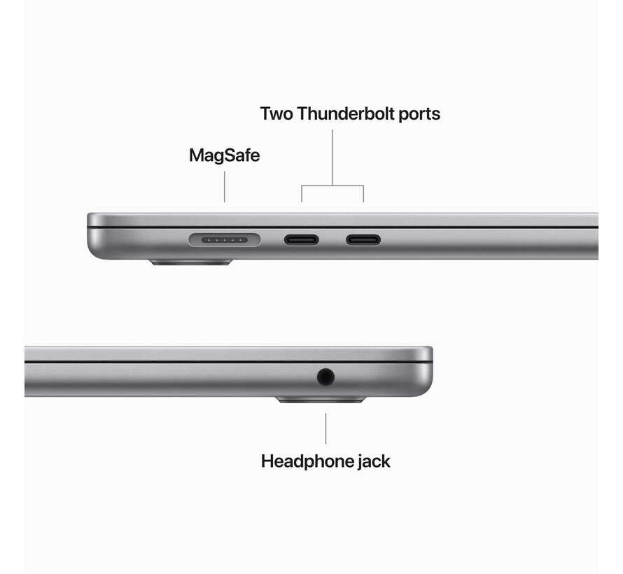 Apple MacBook Air 15" (2023) M2 (8 core CPU/10 core GPU) 8GB/512GB Spacegrijs QWERTY
