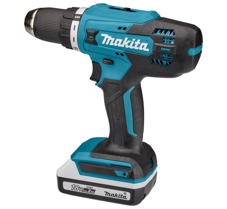 Makita DF488DWAE Accu boormachine | 18 Volt 2.0 Ah Li-Ion | +Koffer