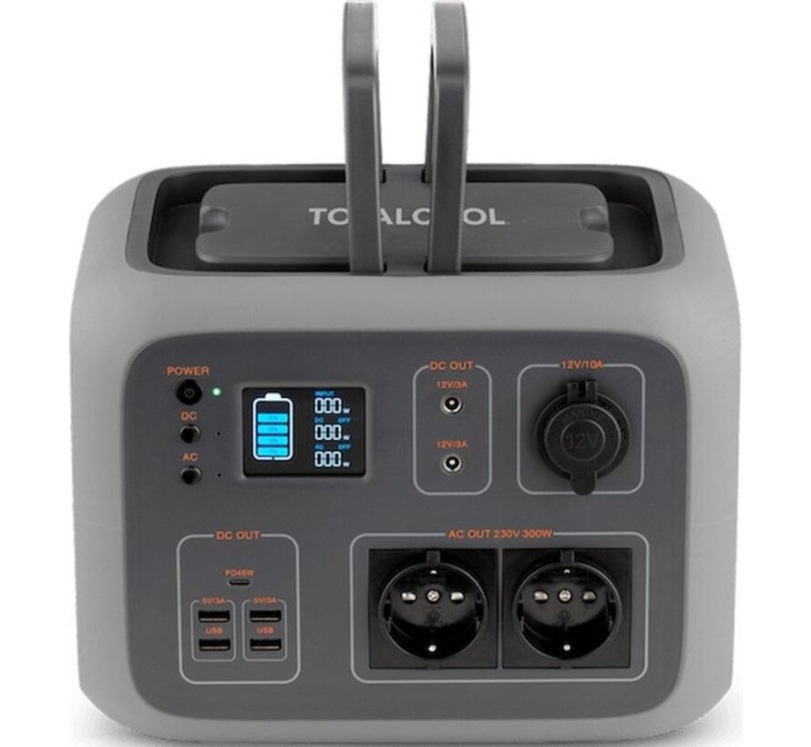 Totalpower 500 Powerstation van 500w (40 A) grijs