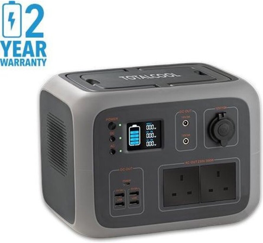 Totalpower 500 Powerstation van 500w (40 A) grijs
