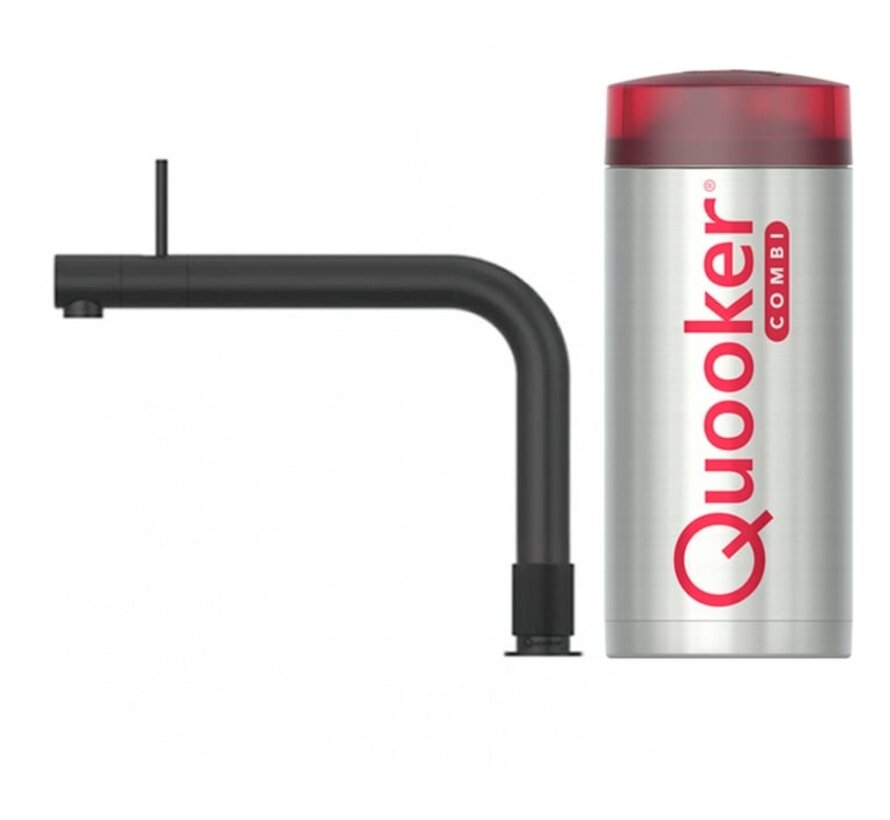 Quooker Front met COMBI+ boiler 3-in-1 kokend water kraan Zwart