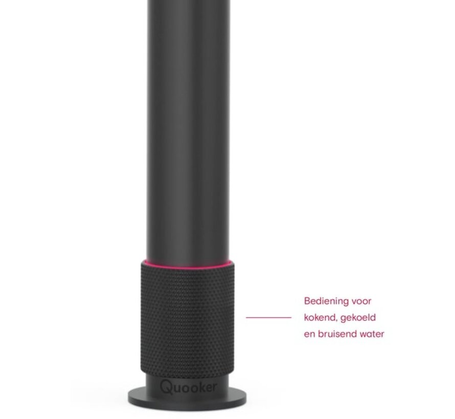 Quooker Front met COMBI+ boiler 3-in-1 kokend water kraan Zwart