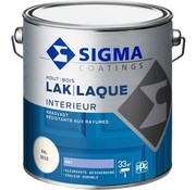 Sigma lak interieur mat RAL 9010 2,5L