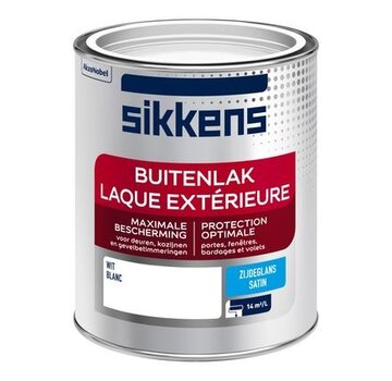 Sikkens buitenlak zijdeglans wit 0,75L