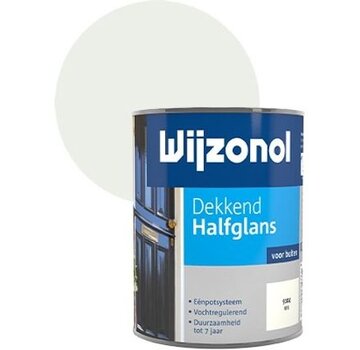 Wijzonol dekkend halfglans 9104 wit 750ml