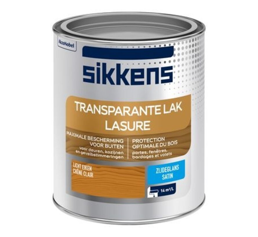 Sikkens buitenlak zijdeglans transparant licht eik 750ml