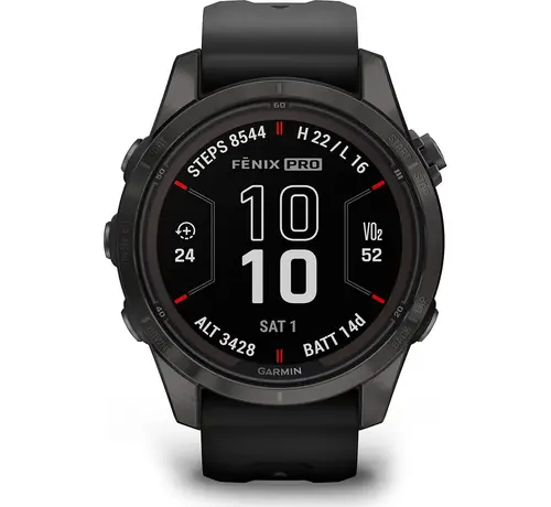 Garmin fēnix 7S Pro Sapphire Solar Edition Zwart