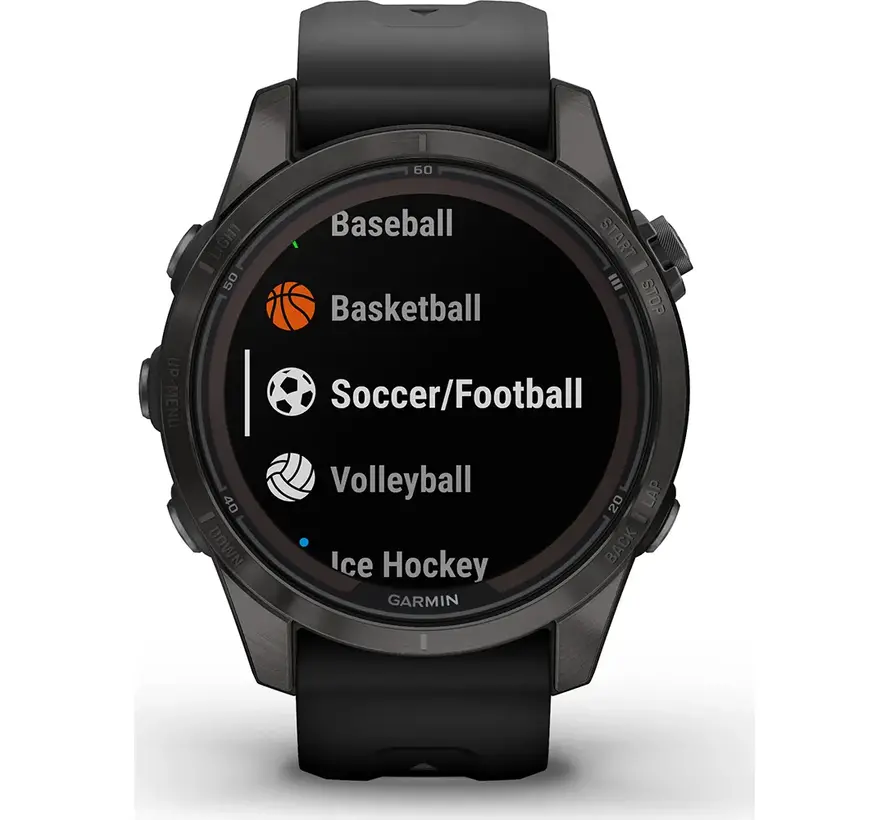 Garmin fēnix 7S Pro Sapphire Solar Edition Zwart