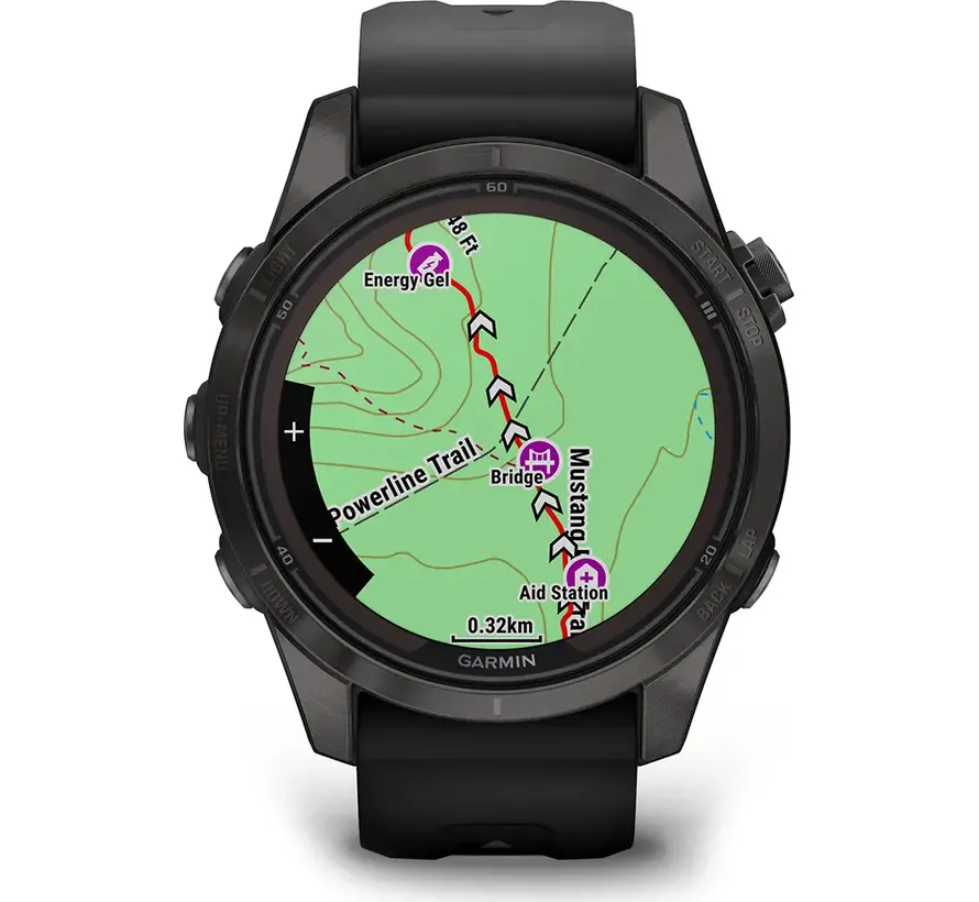 Garmin fēnix 7S Pro Sapphire Solar Edition Zwart