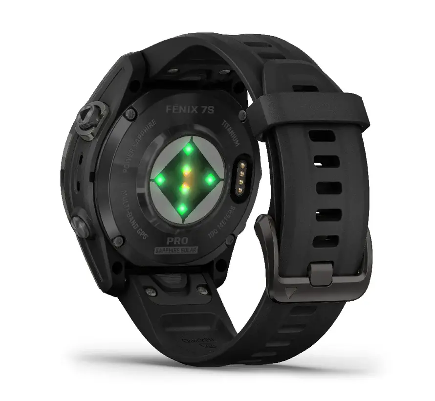 Garmin fēnix 7S Pro Sapphire Solar Edition Zwart
