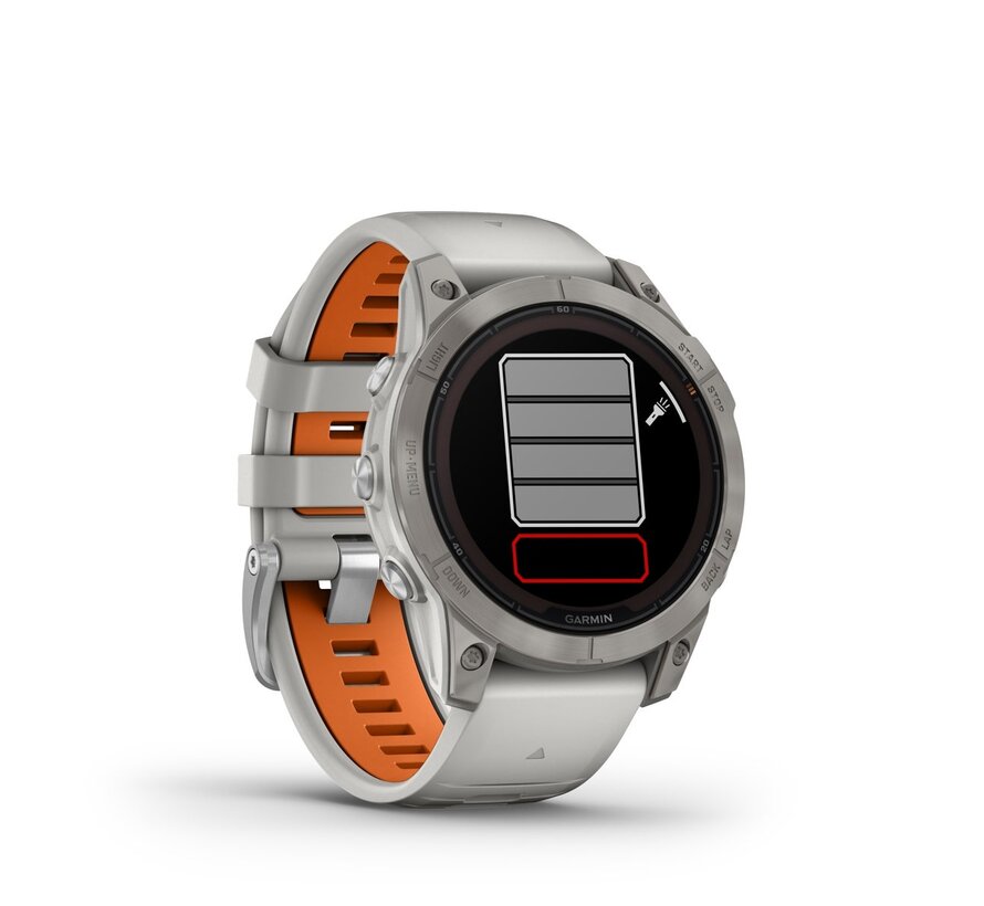 Garmin fēnix 7 Pro Sapphire Solar Edition Titanium Grijs/Oranje