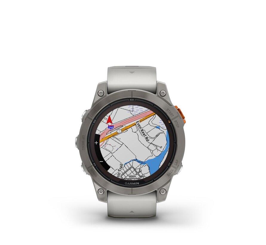 Garmin fēnix 7 Pro Sapphire Solar Edition Titanium Grijs/Oranje