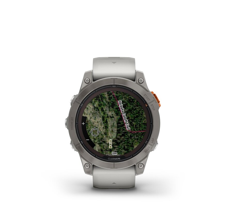 Garmin fēnix 7 Pro Sapphire Solar Edition Titanium Grijs/Oranje