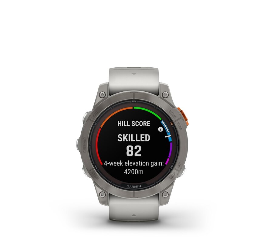 Garmin fēnix 7 Pro Sapphire Solar Edition Titanium Grijs/Oranje