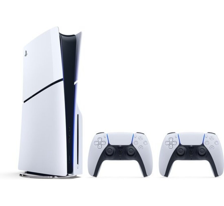 PlayStation 5 - Disc Edition - Slim - 2 DualSense Draadloze Controllers Bundel