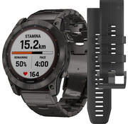 Garmin fēnix 7X Sapphire Solar (+ extra bandje) Grijs