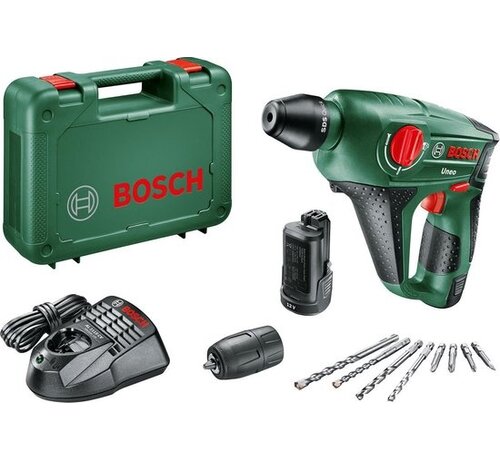 Bosch Uneo 12 LI-2 Accu boorhamer - Met 1 x 12 V accu en lader